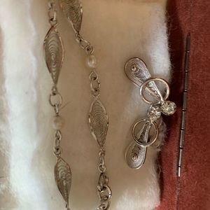 Sterling Silver earrings & Bracelet